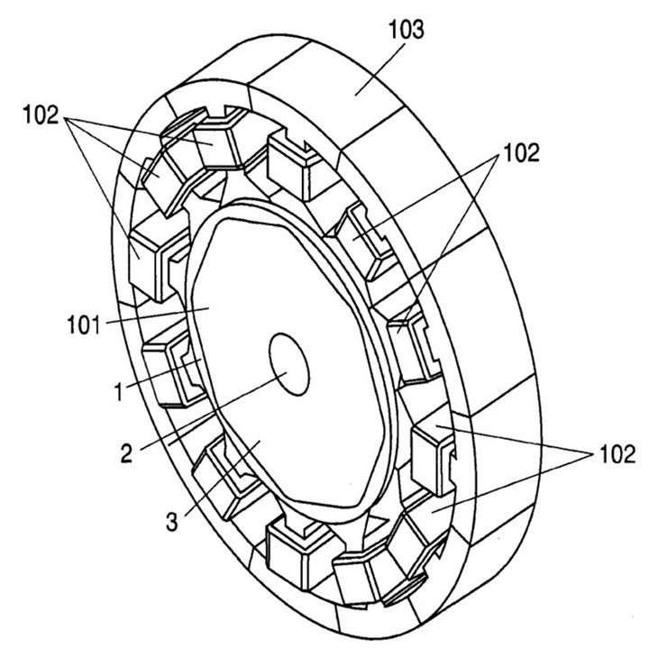 Permanent magnet synchronous motor magnet-2